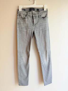 Lucky Brand Brooke Legging Grey Candiani Denim Ankle Jeans Size 0/25